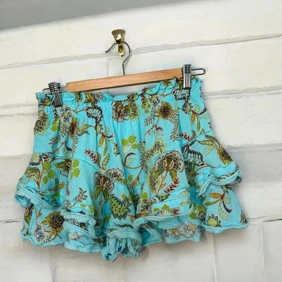 Aerie rock  n ruffle mini skirt/skort S shabby chic bohemian - Picture 2 of 6